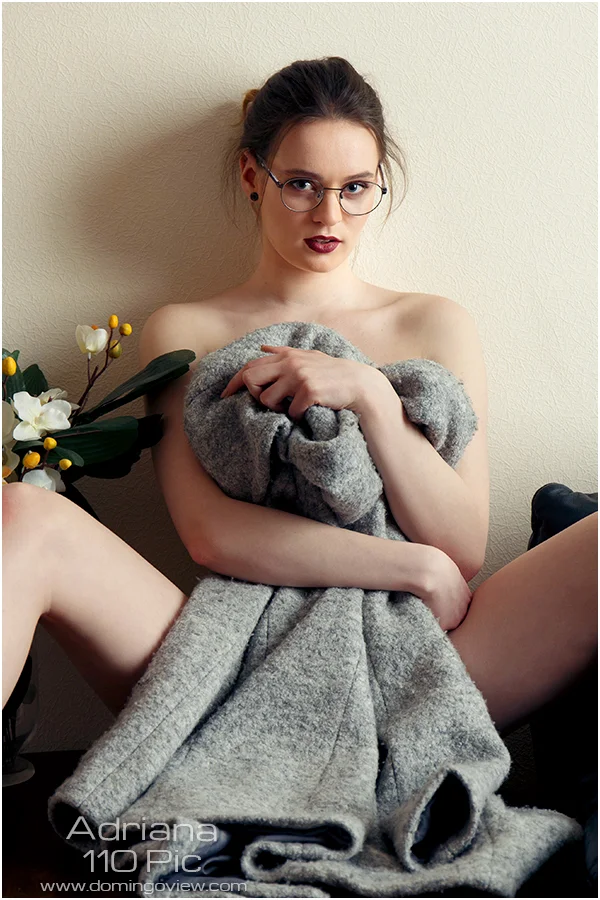 Adriana nude 18yo teenager in my office