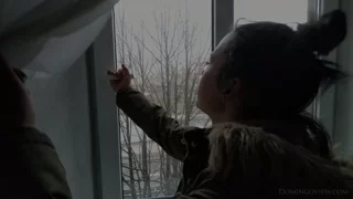 Bella Tion smokes on the window and shows her naked body frame 9