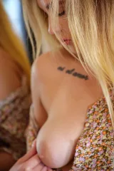 Huge boobs and big ass pretty babe Denise shows her tanlines Preview picture 5