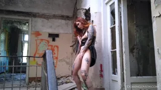 Backstage with Tattooed Cherr in Fetish Nude Session frame 5