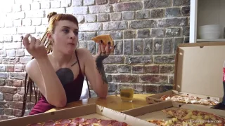Erotic Bond with Bryla Over Pizza and Pleasure frame 1