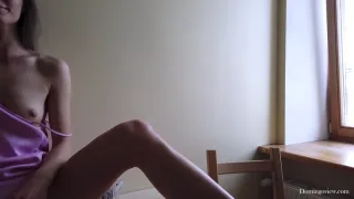 Sascha Strips Nude with Vape and Red Shades frame 3