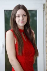 Rebeka Ruby with hairy pussy masturbates on the window Preview picture 6