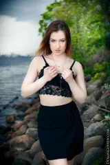 Sabrina milk and honey girl naked at the river Preview picture 2