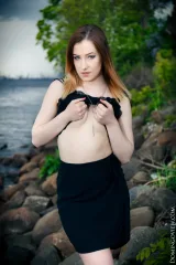 Sabrina milk and honey girl naked at the river Preview picture 5