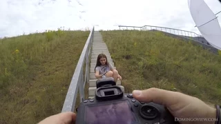 Sanija poses nude on stairs GoPro backstage frame 5