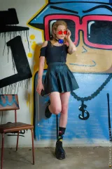 Blizard Naked Against The Wall In Streetlight Mood Preview picture 2