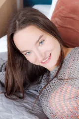 Deena Kokett Rolls Naked In Pink And Grey Chaos Preview picture 3